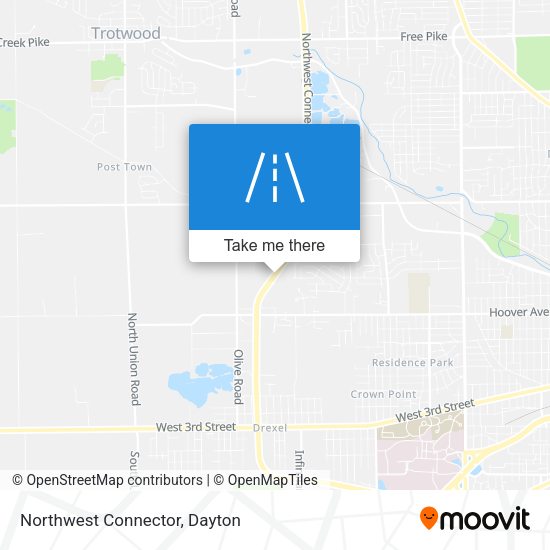 Northwest Connector map
