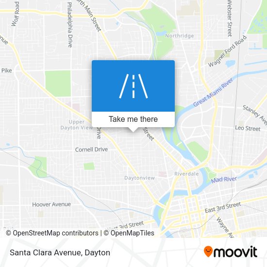 Santa Clara Avenue map