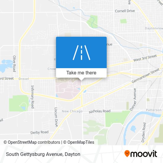 South Gettysburg Avenue map