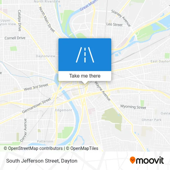 South Jefferson Street map