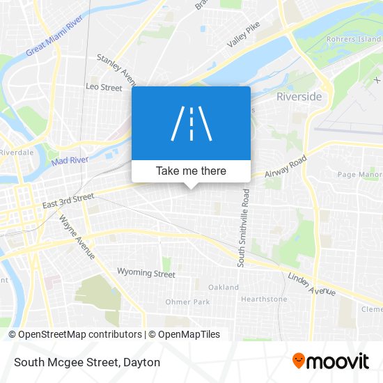 South Mcgee Street map