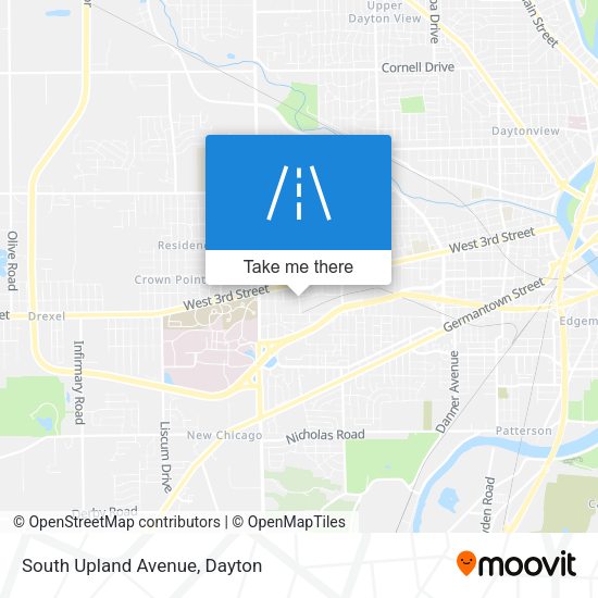 South Upland Avenue map