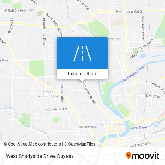 West Shadyside Drive map