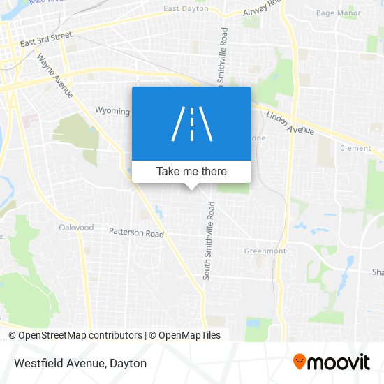 Westfield Avenue map