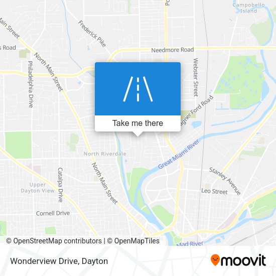 Mapa de Wonderview Drive