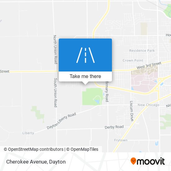 Cherokee Avenue map