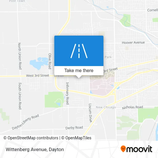 Wittenberg Avenue map