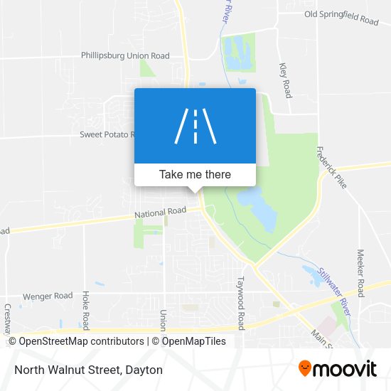 North Walnut Street map