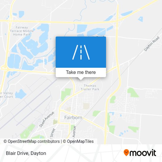 Mapa de Blair Drive