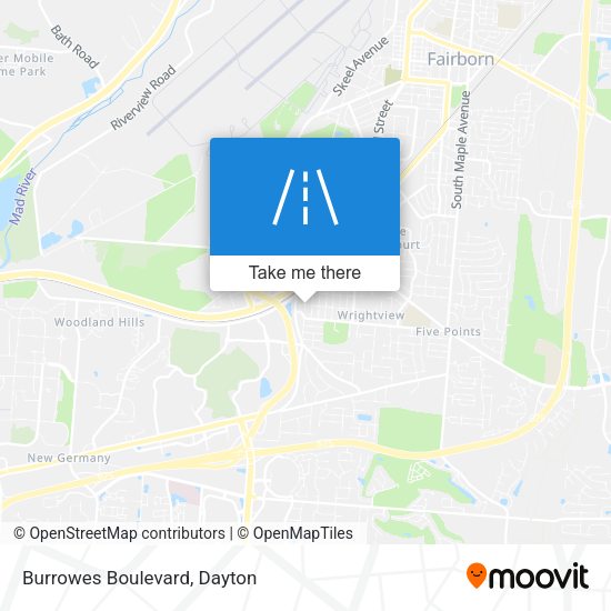 Mapa de Burrowes Boulevard