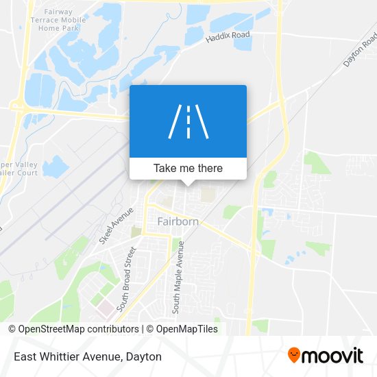 East Whittier Avenue map