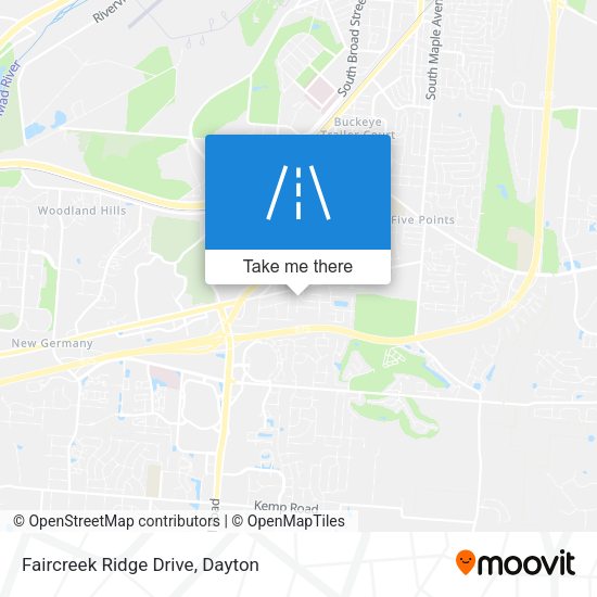 Faircreek Ridge Drive map