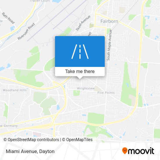Mapa de Miami Avenue