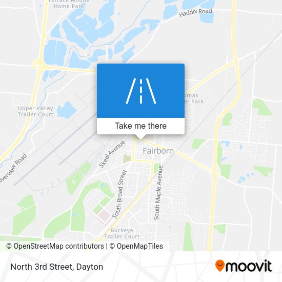 Mapa de North 3rd Street