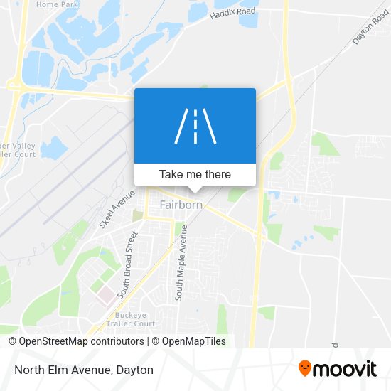 Mapa de North Elm Avenue