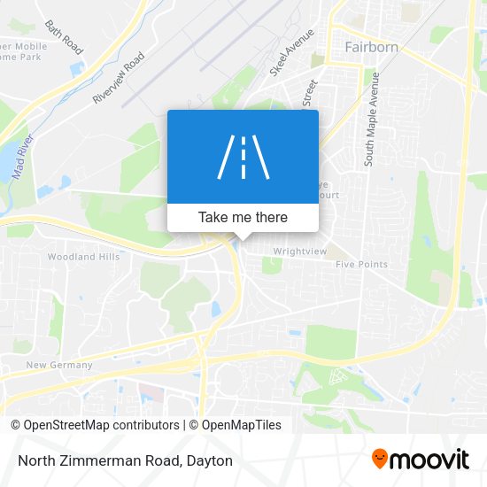 North Zimmerman Road map