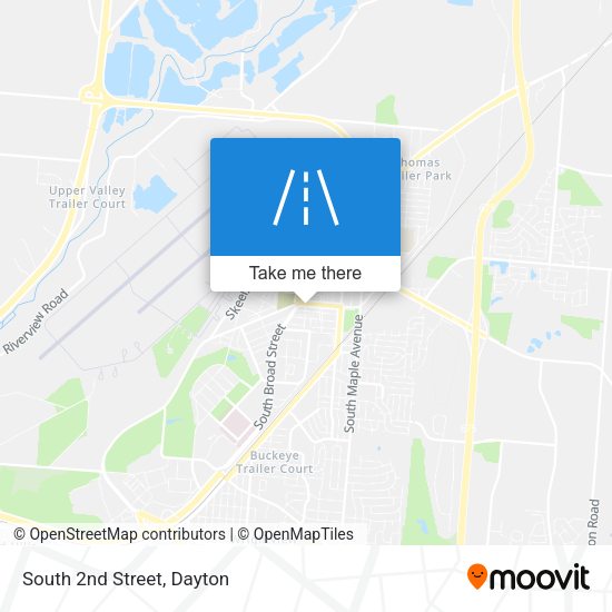 Mapa de South 2nd Street