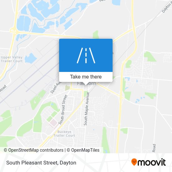 South Pleasant Street map
