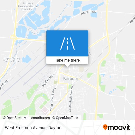 West Emerson Avenue map