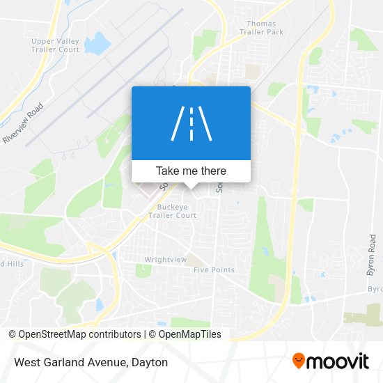 Mapa de West Garland Avenue