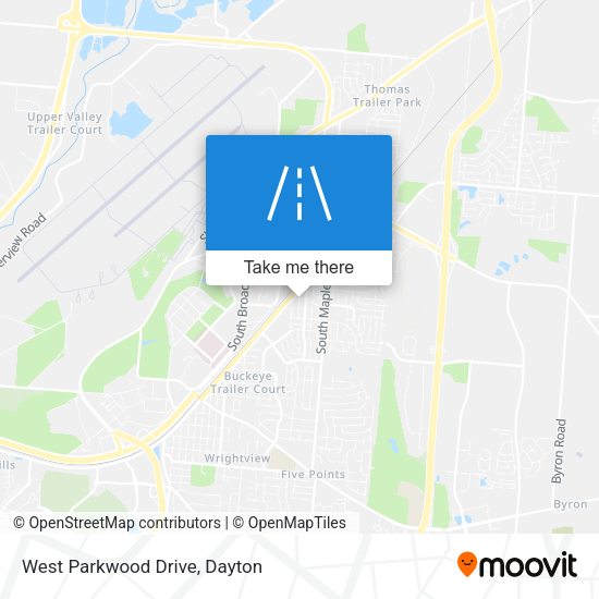 West Parkwood Drive map