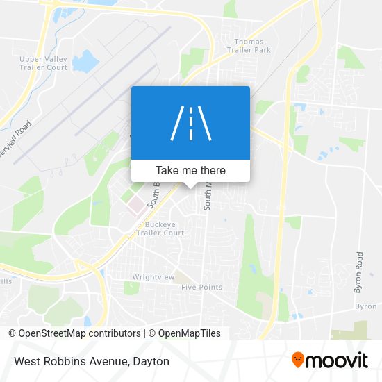 Mapa de West Robbins Avenue