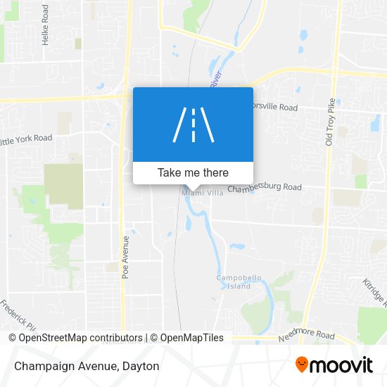 Mapa de Champaign Avenue