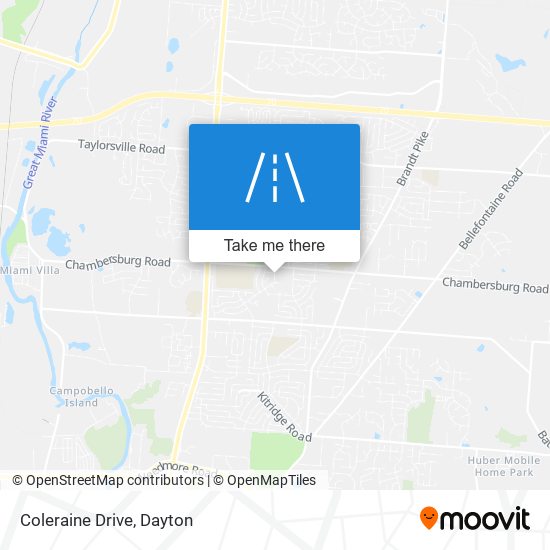 Coleraine Drive map