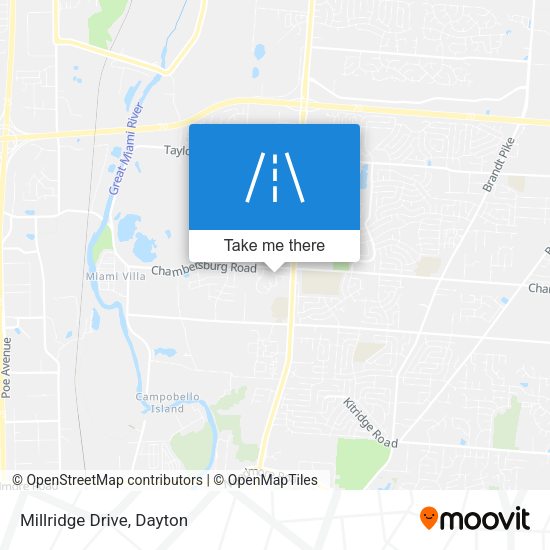 Mapa de Millridge Drive