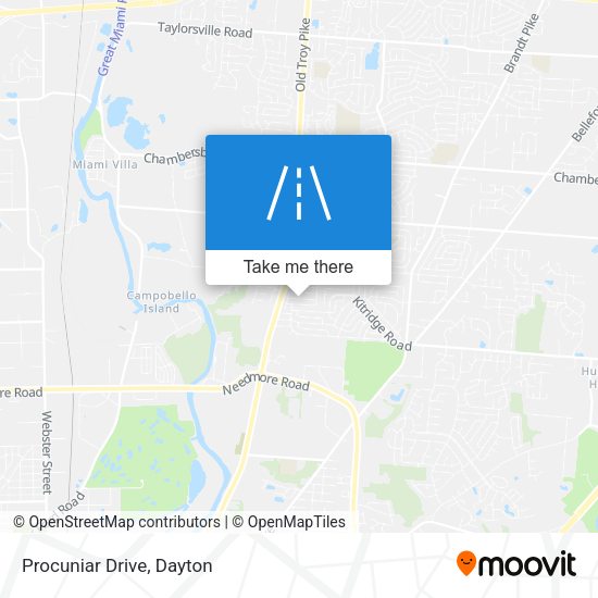 Mapa de Procuniar Drive