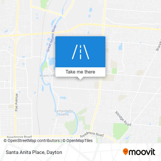 Santa Anita Place map