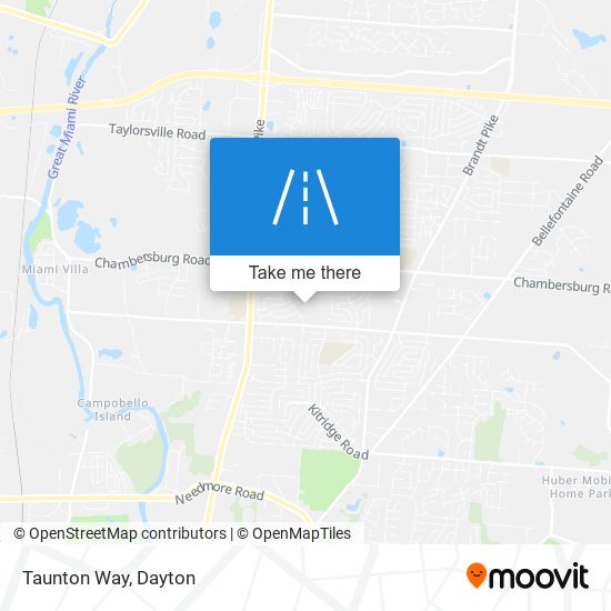 Taunton Way map