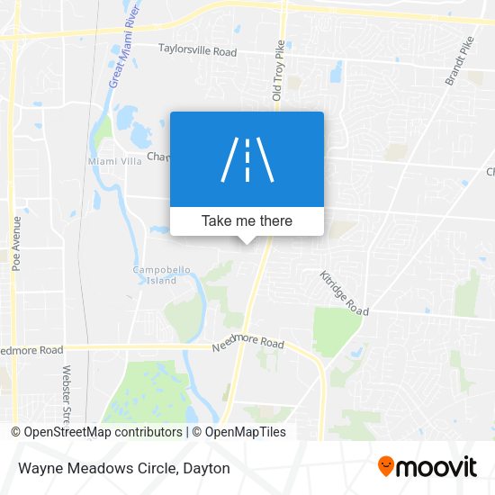 Mapa de Wayne Meadows Circle