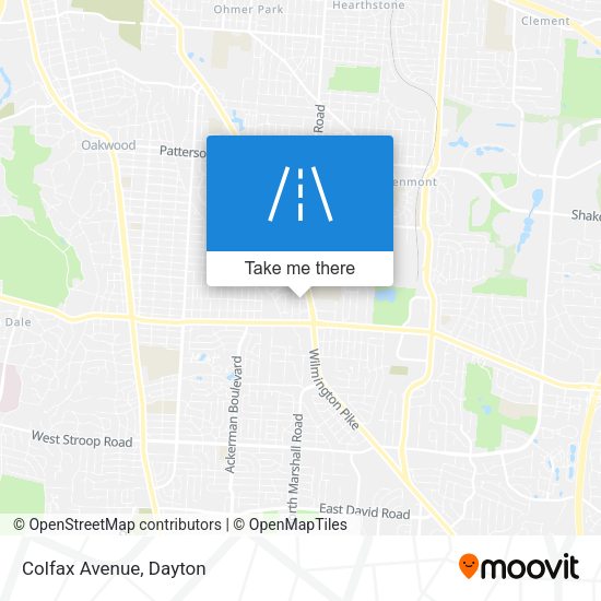 Mapa de Colfax Avenue