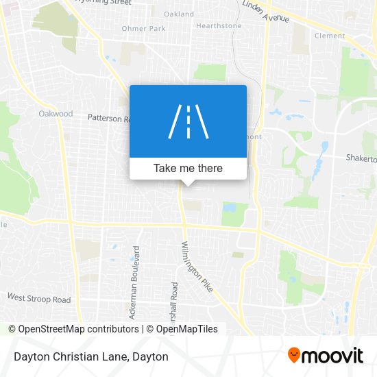 Mapa de Dayton Christian Lane