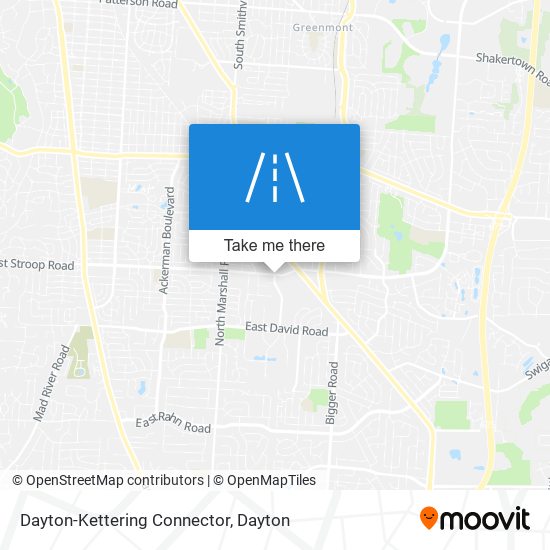 Dayton-Kettering Connector map