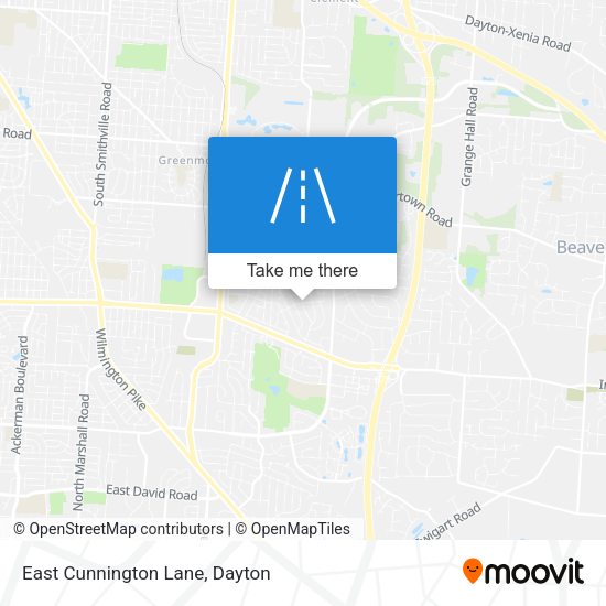Mapa de East Cunnington Lane
