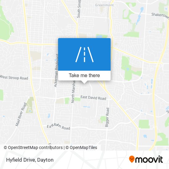 Hyfield Drive map