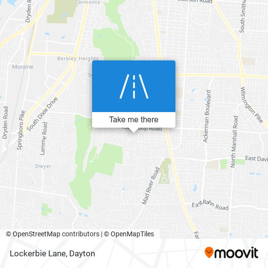 Mapa de Lockerbie Lane