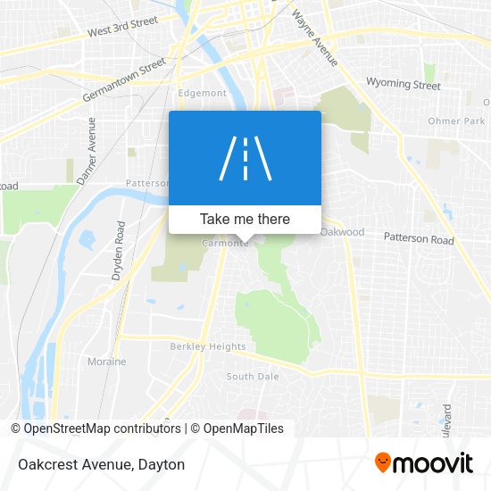 Mapa de Oakcrest Avenue