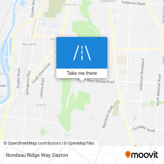 Rondeau Ridge Way map