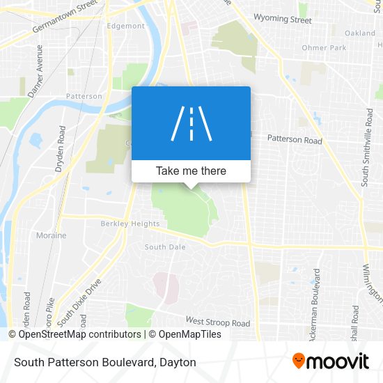 South Patterson Boulevard map