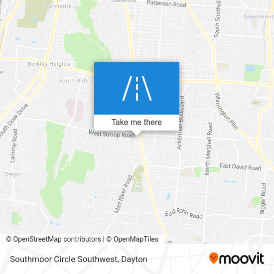 Southmoor Circle Southwest map