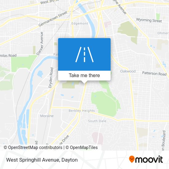 West Springhill Avenue map