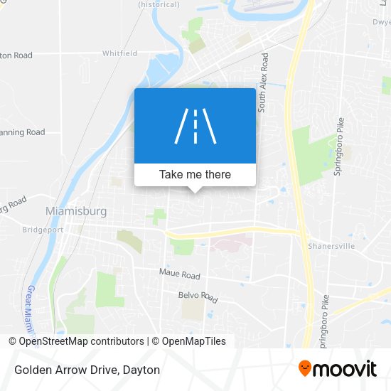 Golden Arrow Drive map