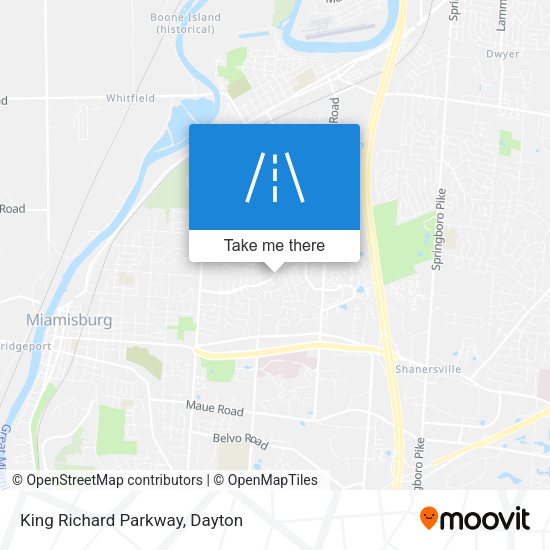 King Richard Parkway map