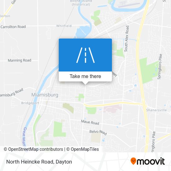 North Heincke Road map