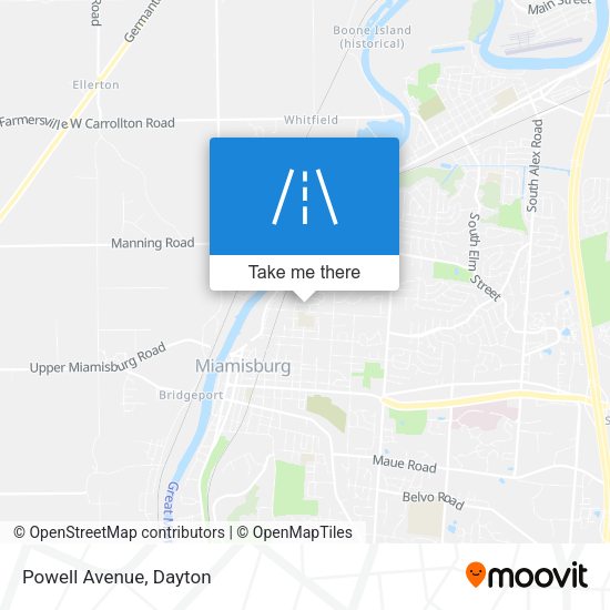 Mapa de Powell Avenue