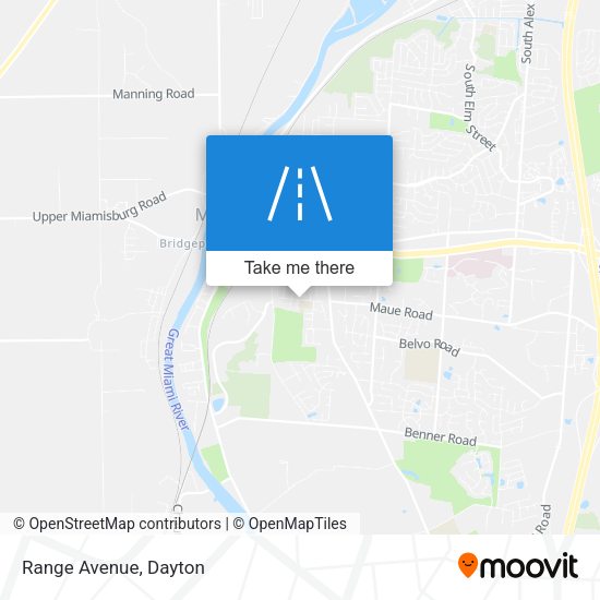 Mapa de Range Avenue