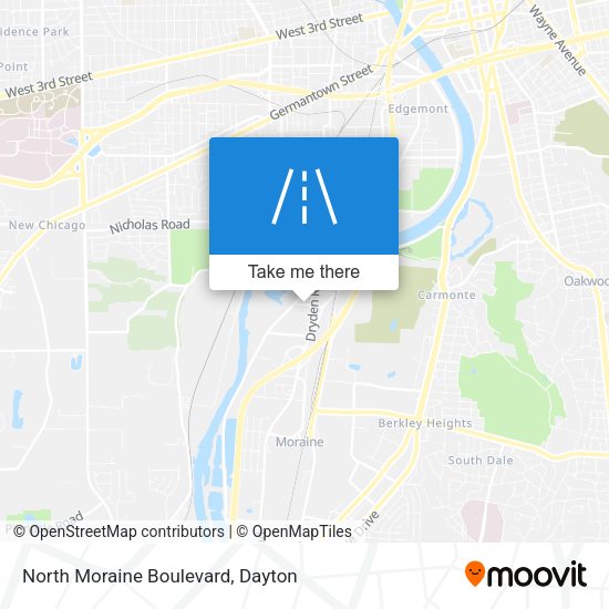 North Moraine Boulevard map